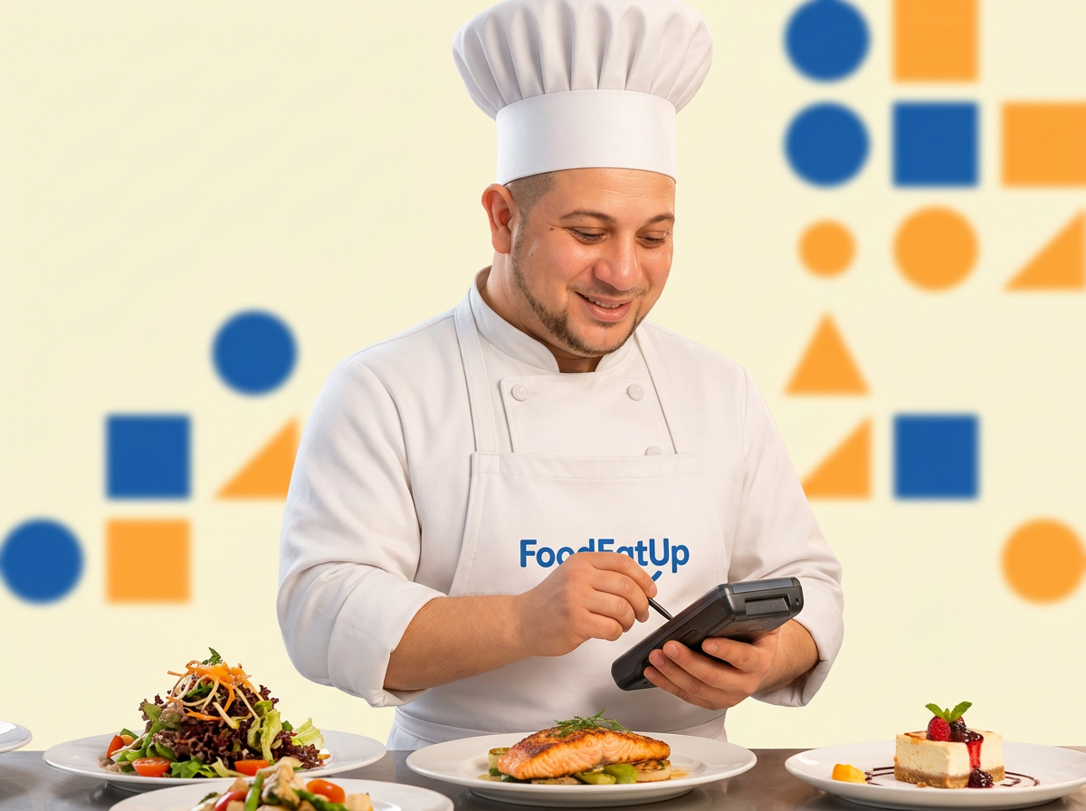 Le chef FoodEatUp et la commande à table par menu digital