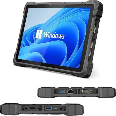 Tablette durcie et ses connecteurs