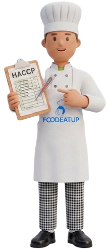 Chef effectuant un relevé HACCP