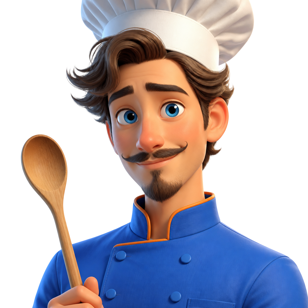 Portrait 3D de Jarvis, agent IA FoodEatUp