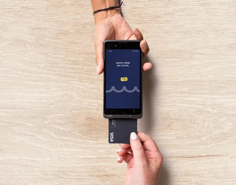 Terminal de paiement Smart Smile : terminal android autonome, carte sim 4g