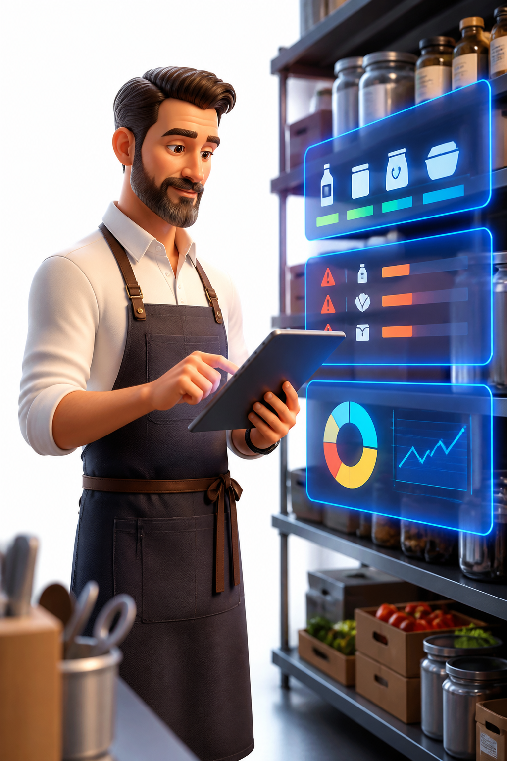 Illustration Le stock et le food cost, pilotés d'une phrase