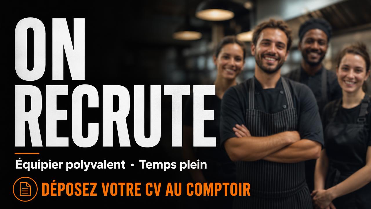 Exemple d'écran Display : Recrutement · on recrute un équipier