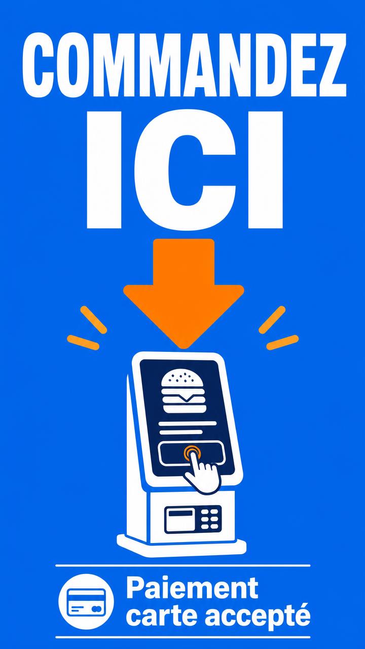 Exemple d'écran Display : Borne · commandez ici